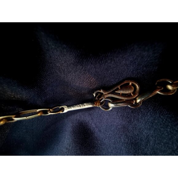 Vintage CORO Signed Necklace Choker Gold Tone - Picture 5 of 5